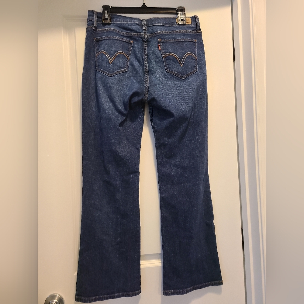 Levi's Dark Wash 529 Curvy Boots Cut Comfort Stretch Size 12 M